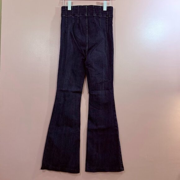 We The Free Jayde Flare Jeans in Night Sky Size 28 - Picture 6 of 9